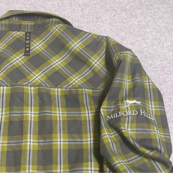 Sitka Gear Frontier Shirt Button Down Wool Blend Men’s Small Milford Hills Green - Picture 6 of 14